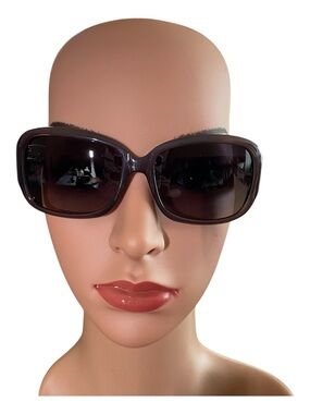 Fossil Sunglasses Women’s Rectangle Taupe Light Brownish Grey Incudes Case